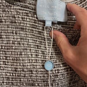 Hill House Cosimo Nap chocolate gingham maxi dress